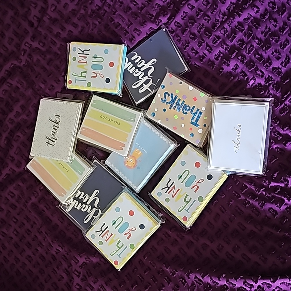 Lots of 10 Thank You American Greetings cards